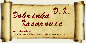 Dobrinka Košarović vizit kartica